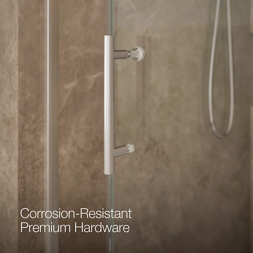 Kohler 709081-10L-SHP Rely 3/8 Shower Door 77X60 Hdl/Tb,Sn