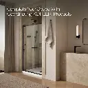 Kohler 709082-10L-BL Rely 3/8 Shower Door 77X48 Hdl/Tb,Sn