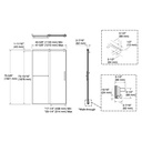 Kohler 709082-10L-BL Rely 3/8 Shower Door 77X48 Hdl/Tb,Sn