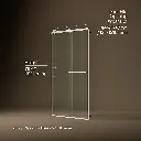 Kohler 709082-10L-SHP Rely 3/8 Shower Door 77X48 Hdl/Tb,Sn