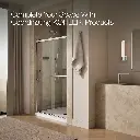 Kohler 709082-10L-SHP Rely 3/8 Shower Door 77X48 Hdl/Tb,Sn