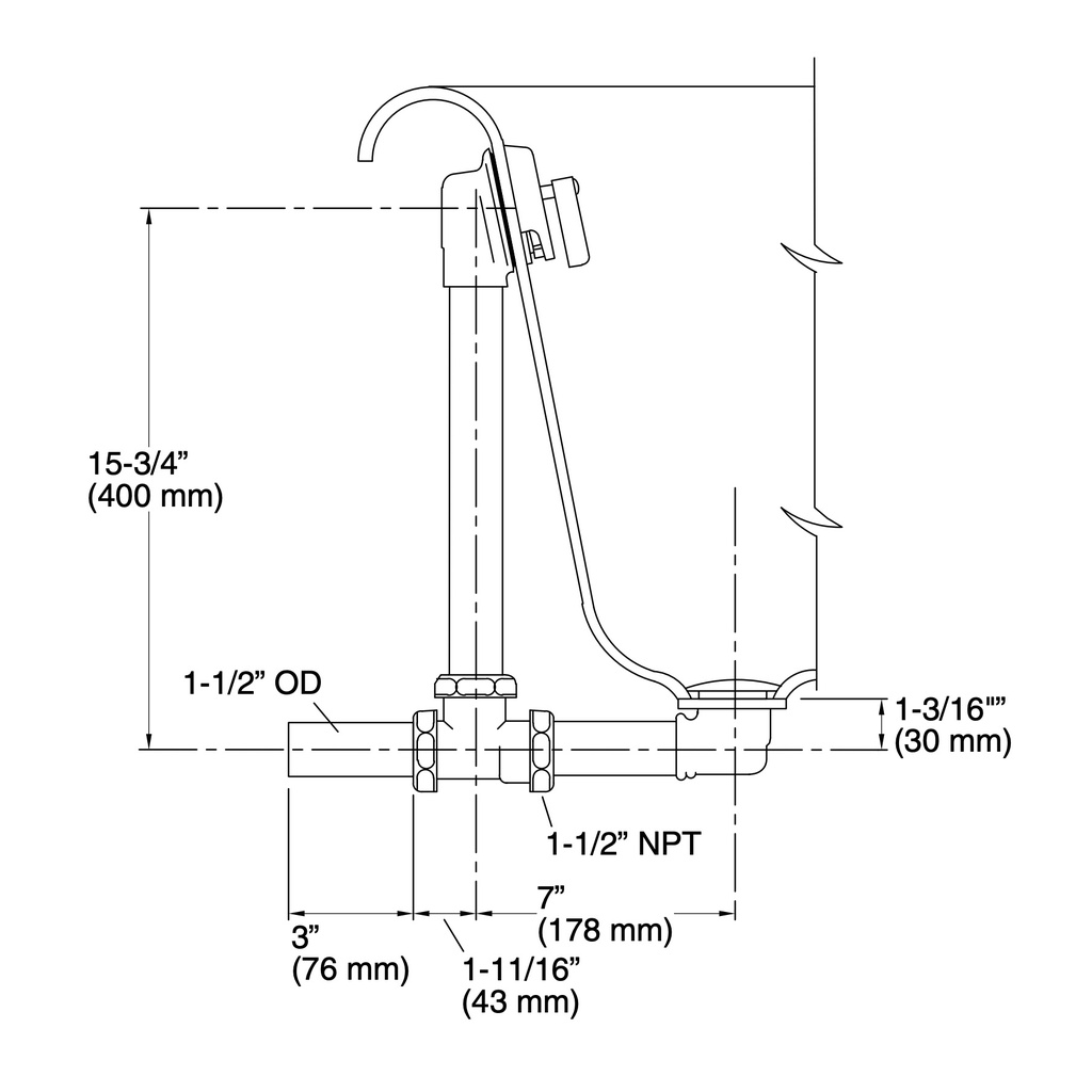 Kohler 7104-2MB Drain Bath
