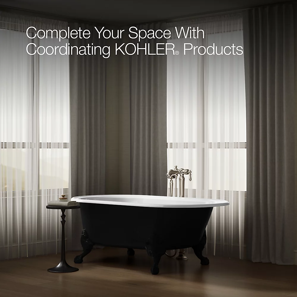 Kohler 710-P5-0 Iron Works Historic Bath Iron Gate Back