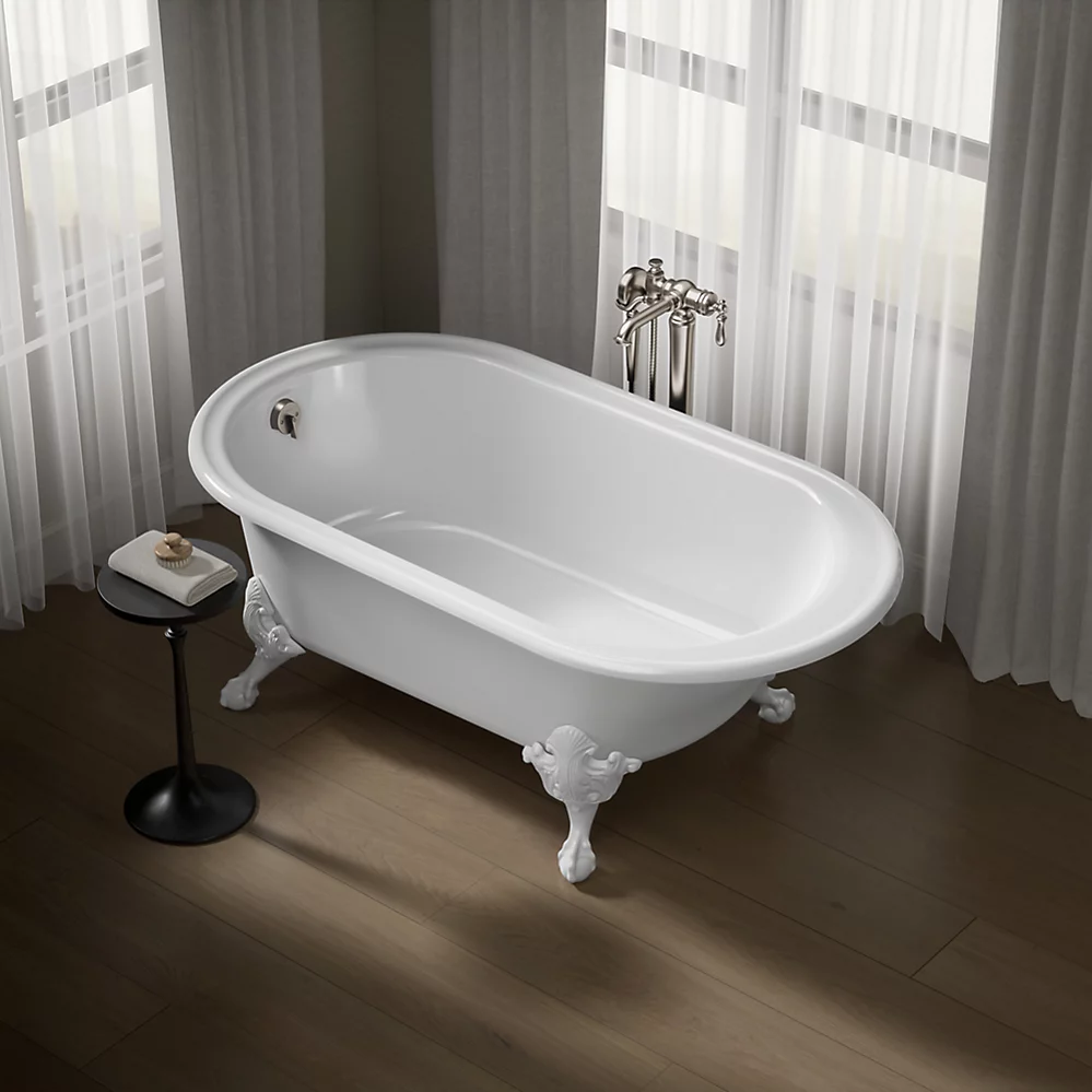 Kohler 710-W-0 Iron Works Historic Bath, White Back
