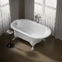 Kohler 710-W-0 Iron Works Historic Bath, White Back