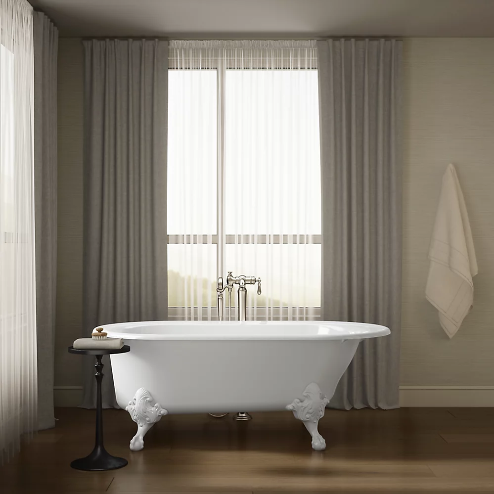 Kohler 710-W-0 Iron Works Historic Bath, White Back