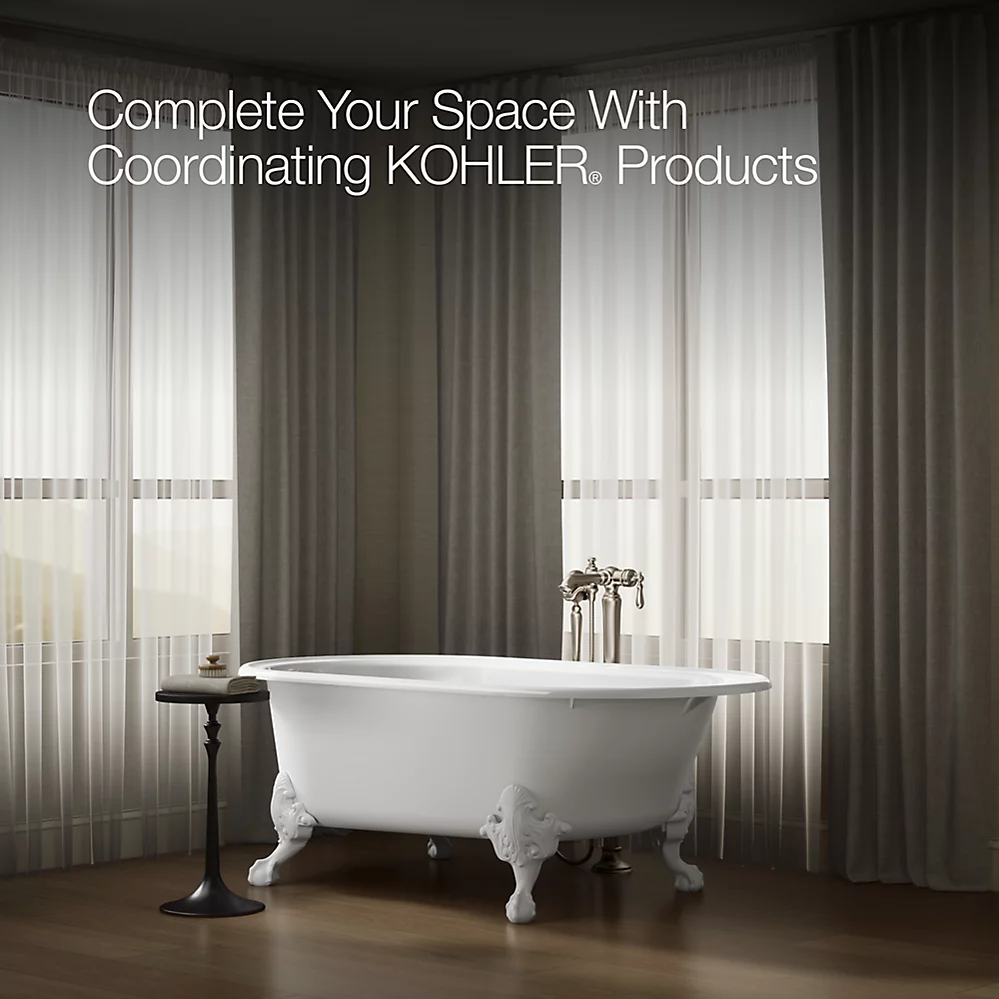 Kohler 710-W-0 Iron Works Historic Bath, White Back