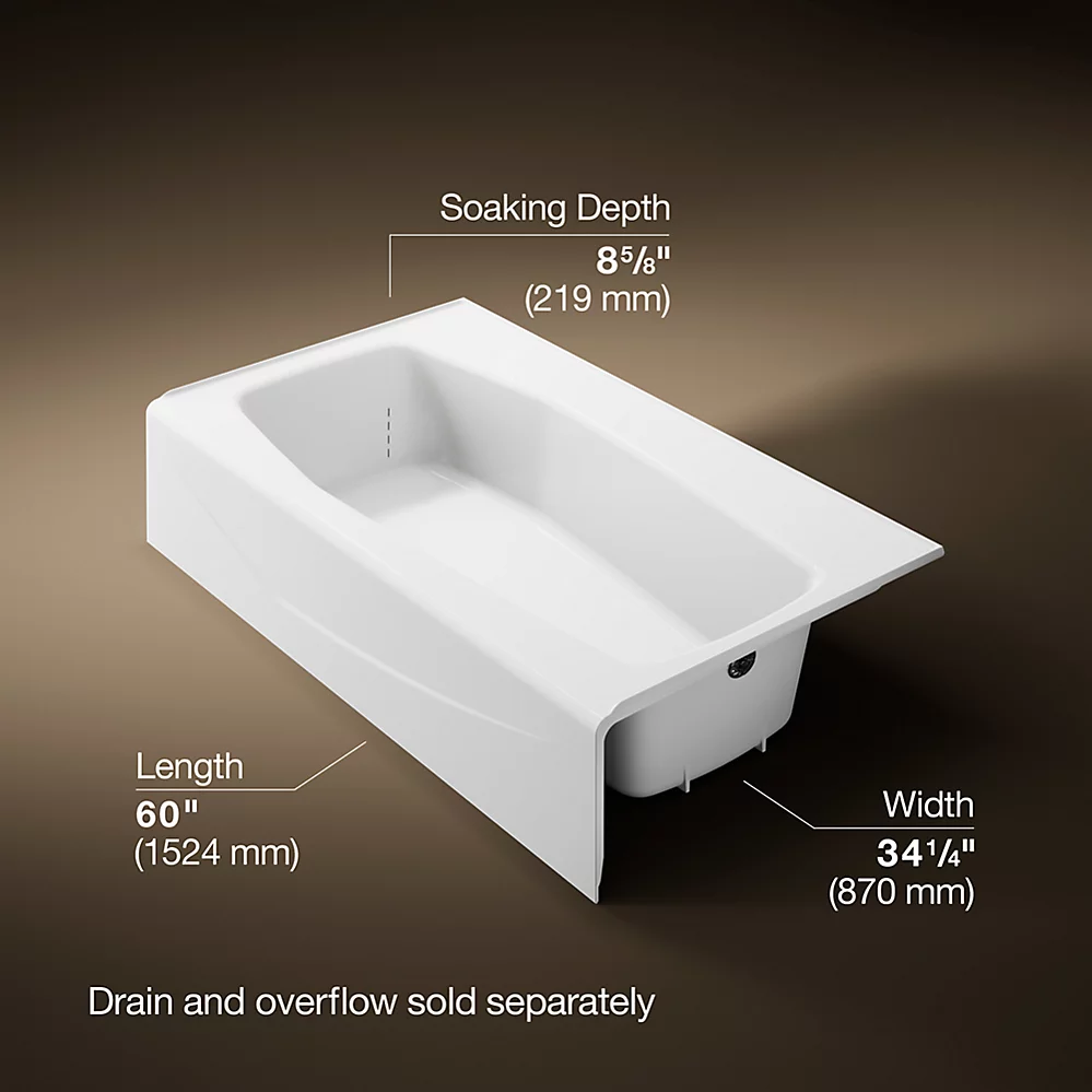 Kohler 714-0 Villager 5' Bath/Rgt X-4 Ledge