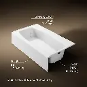 Kohler 714-0 Villager 5' Bath/Rgt X-4 Ledge