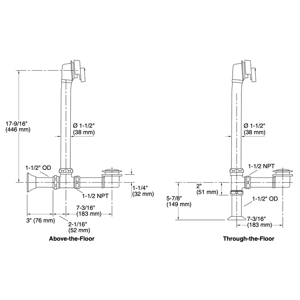 Kohler 7159-2MB 7159 Bath Drain/Pop-Up/Af