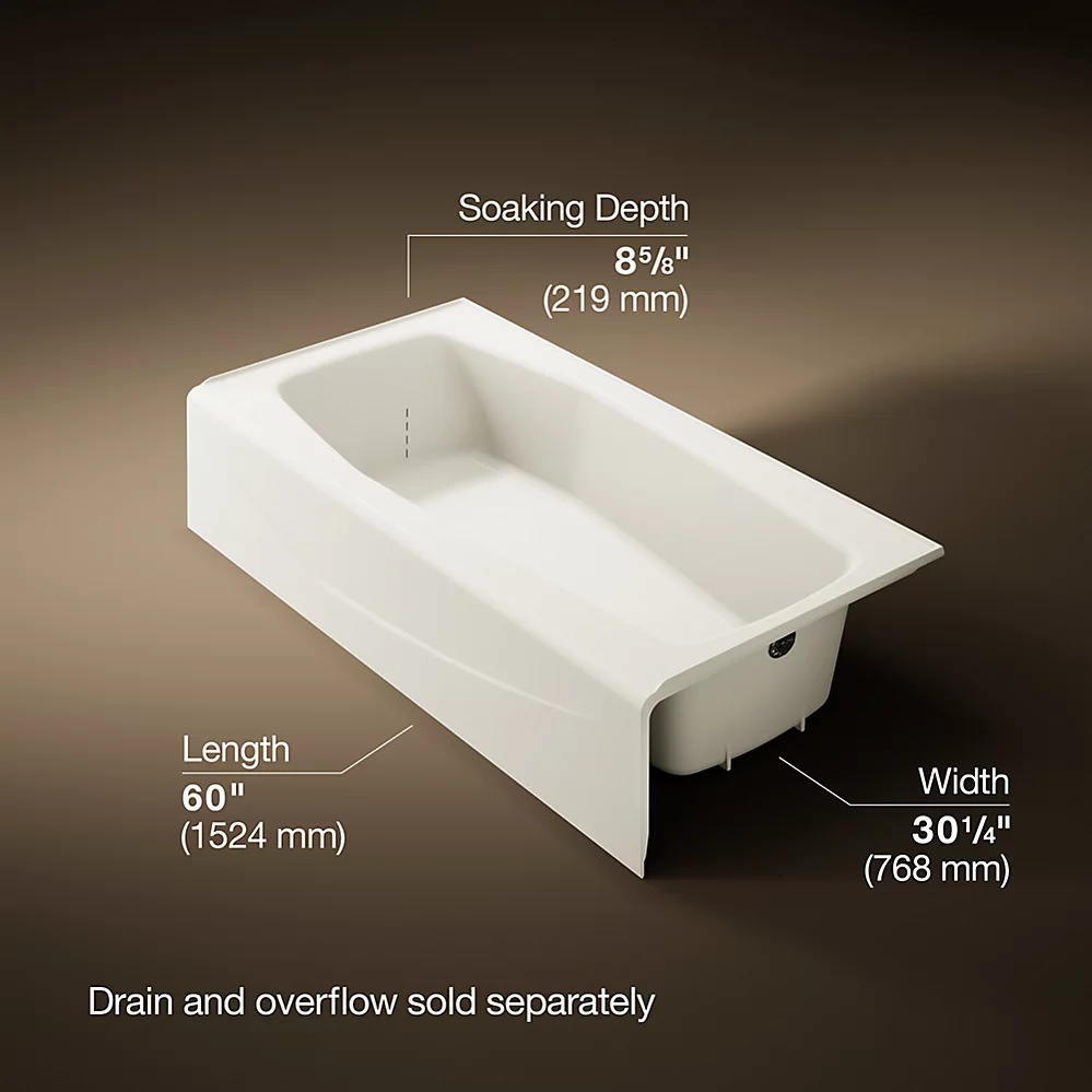 Kohler 716-96 Villager 5' Bath/Right