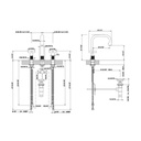 Gessi 58113 Inciso Three Hole Basin Mixer With Spout Chrome 2