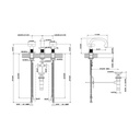 Gessi 58111 Inciso Three Hole Basin Mixer With Spout Chrome 2