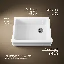 Kohler 7251-0 Whitehaven Hayridge 30 Apron Sink