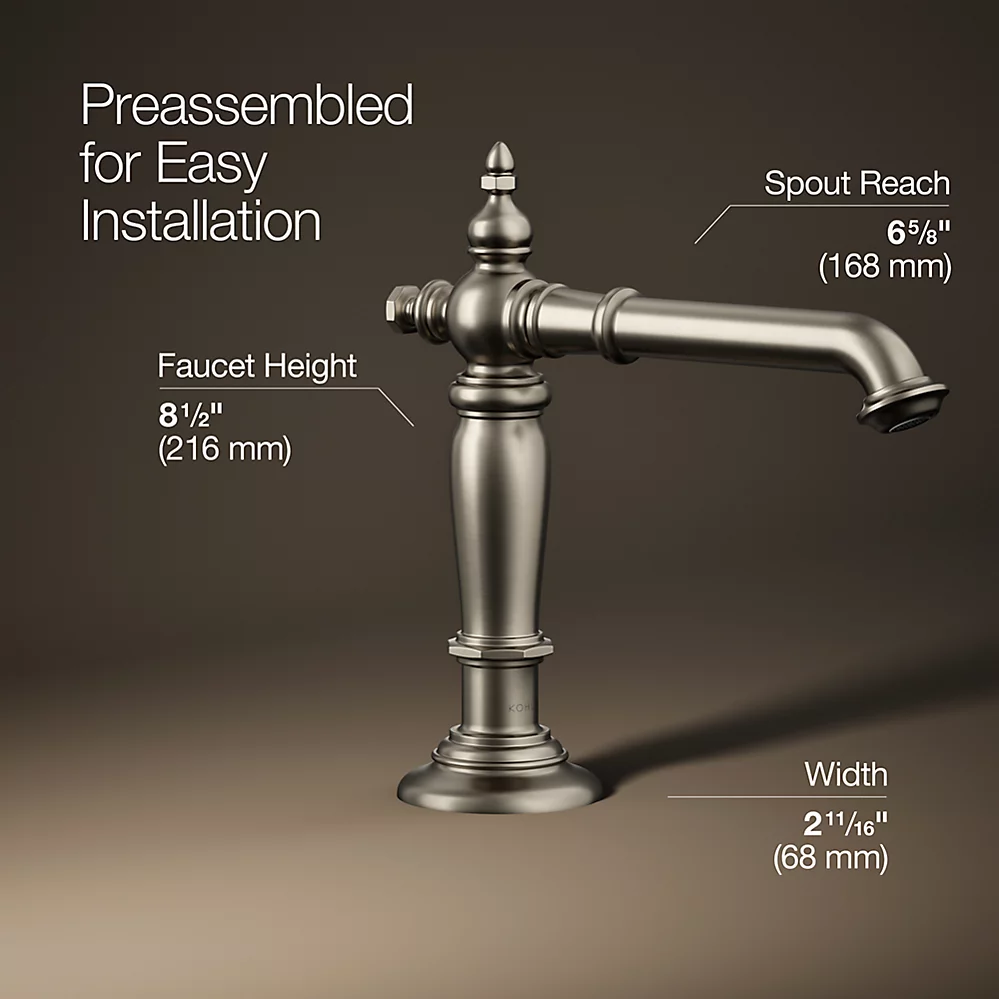 Kohler 72760-BN Artifacts Widespread Spout, Column