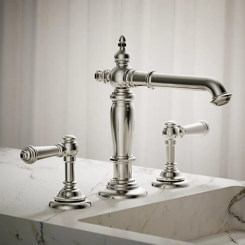 Kohler 72760-SN Artifacts Widespread Spout, Column; Polished Nickel
