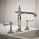 Kohler 72760-SN Artifacts Widespread Spout, Column; Polished Nickel