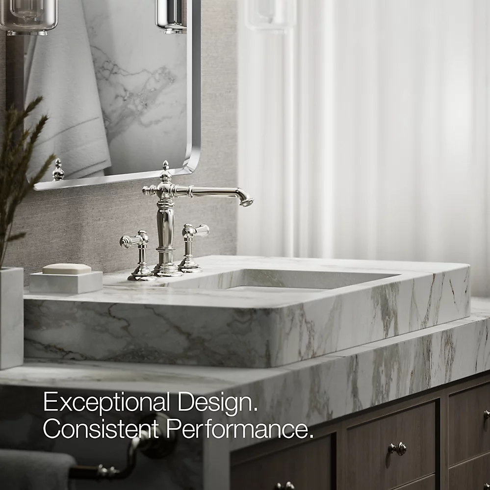 Kohler 72760-SN Artifacts Widespread Spout, Column; Polished Nickel
