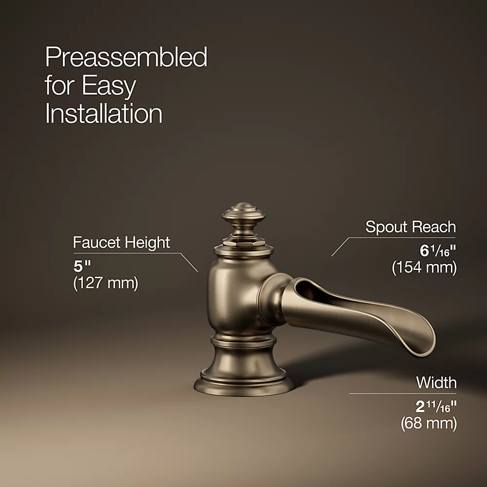Kohler 72761-BV Artifacts Widespread Spout, Flume