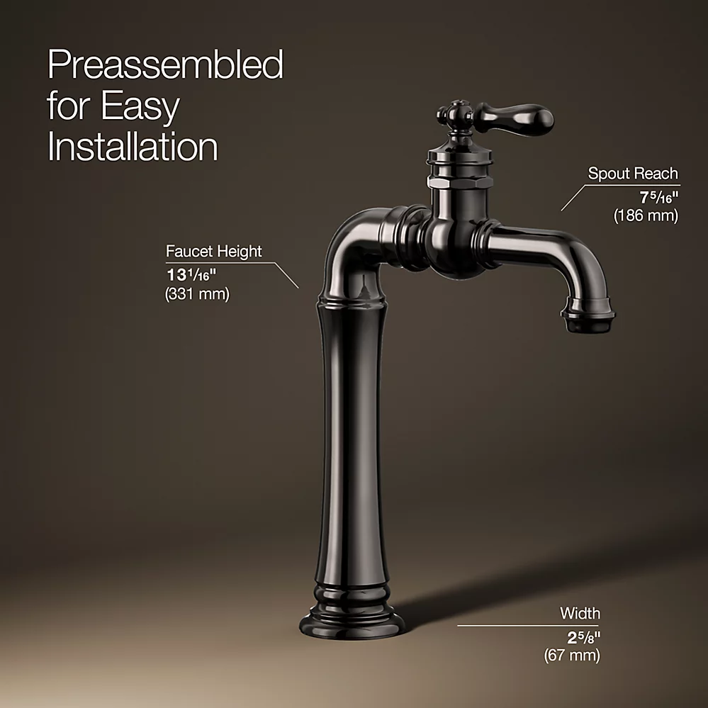 Kohler 72763-9M-TT Artifacts Gentlemen'S Lav Faucet