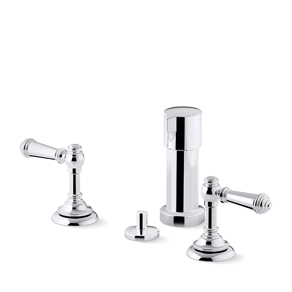 Kohler 72765-4-CP Artifacts Widespread Bidet, Lvr Hdl