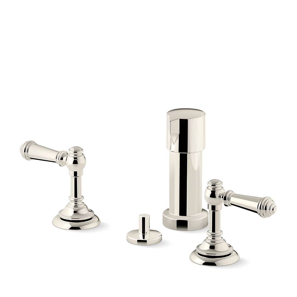 Kohler 72765-4-SN Artifacts Widespread Bidet, Lvr Hdl