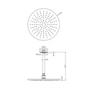Gessi 58252 Inciso Ceiling Mounted Adjustable Showerhead Chrome 2