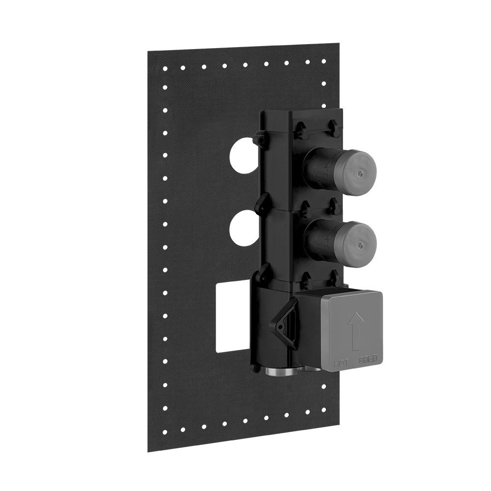 Gessi 39693 Inciso In Wall Thermostatic Rough Valve With 2 Volume Controls 1