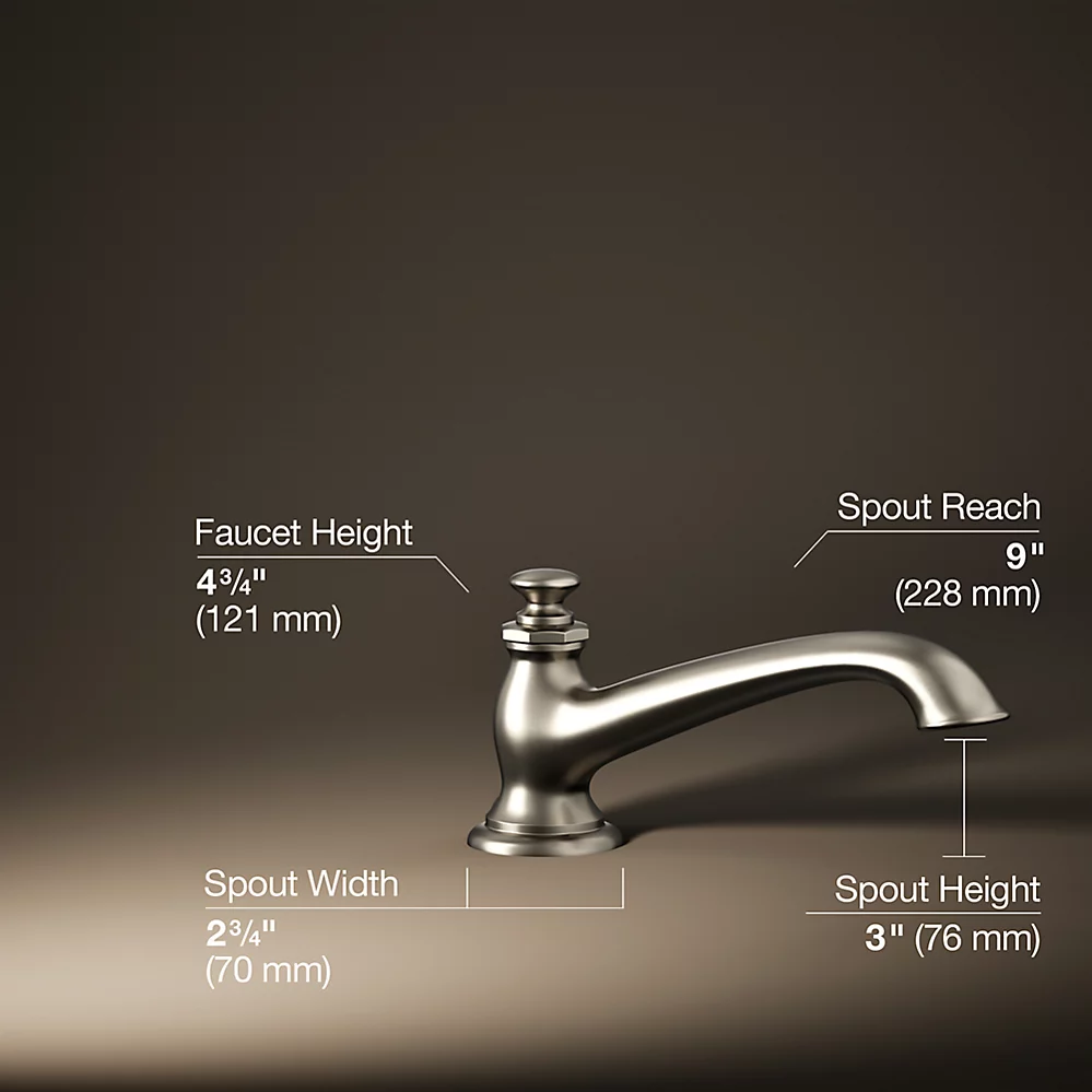 Kohler 72777-BN Artifacts Dm Bath Spout, Flare