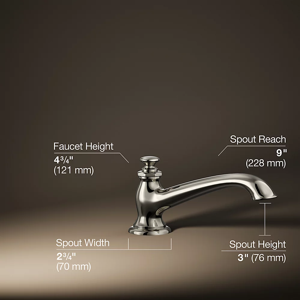 Kohler 72777-SN Artifacts Dm Bath Spout, Flare
