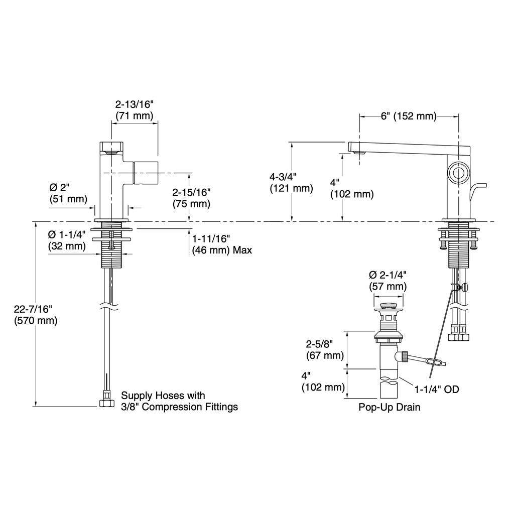 Kohler 73050-7-BV Composed Single-Handle Faucet Cylinder