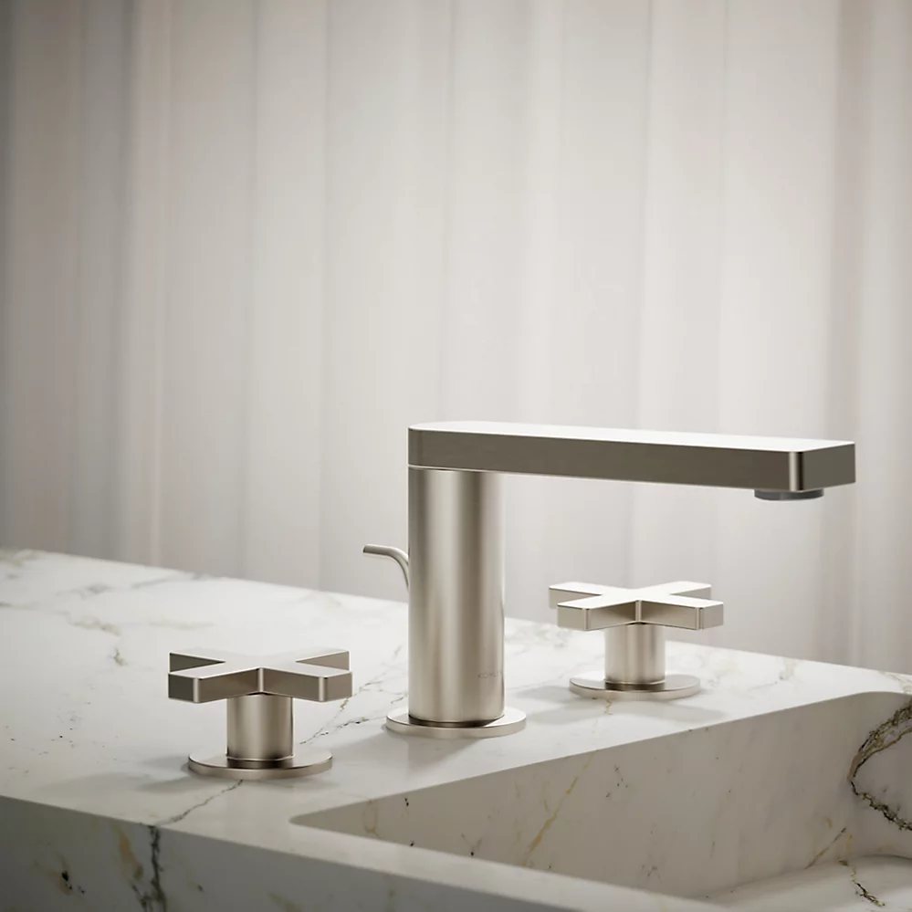 Kohler 73060-3-BN Composed Widespread Faucet Cross