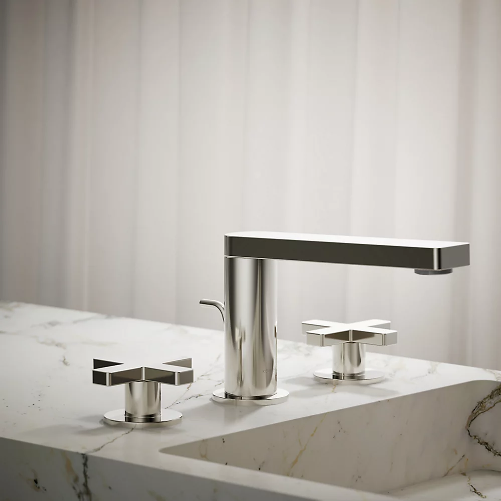 Kohler 73060-3-SN Composed Widespread Faucet Cross