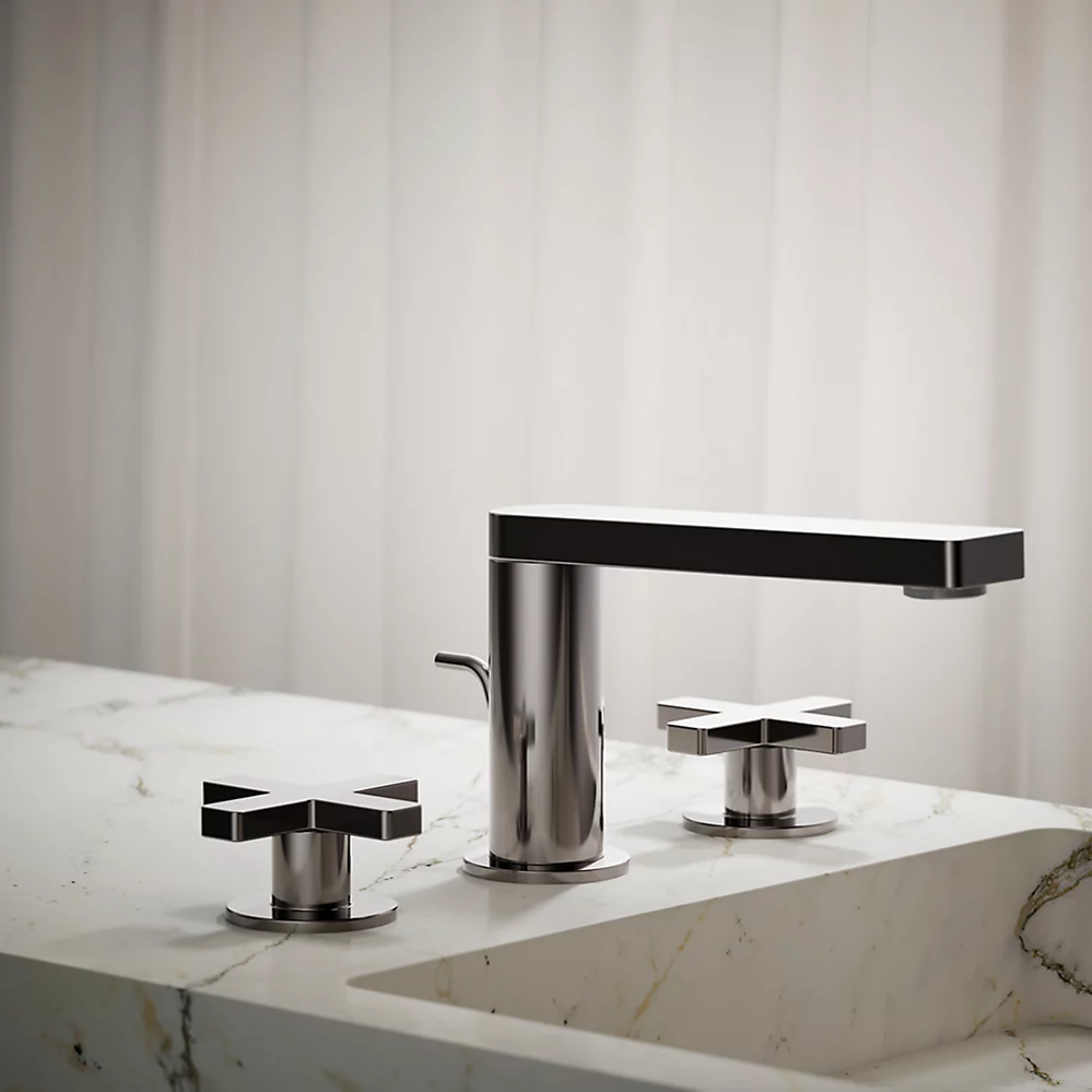 Kohler 73060-3-TT Composed Widespread Faucet, Cross