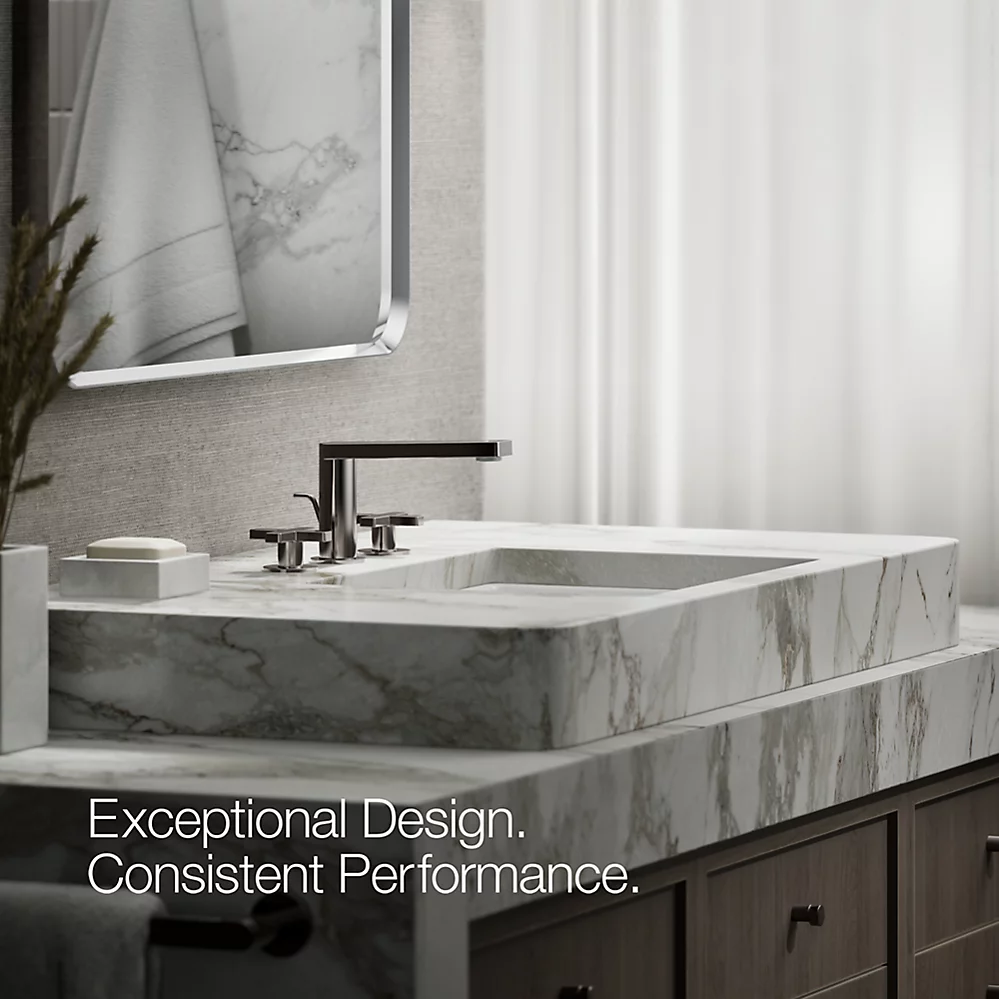 Kohler 73060-3-TT Composed Widespread Faucet, Cross