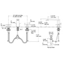 Kohler 73060-3-TT Composed Widespread Faucet, Cross