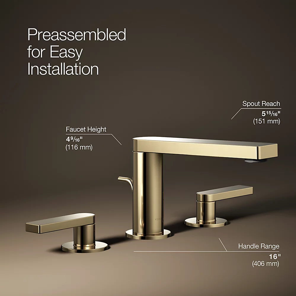 Kohler 73060-4-AF Composed Widespread Faucet Lever