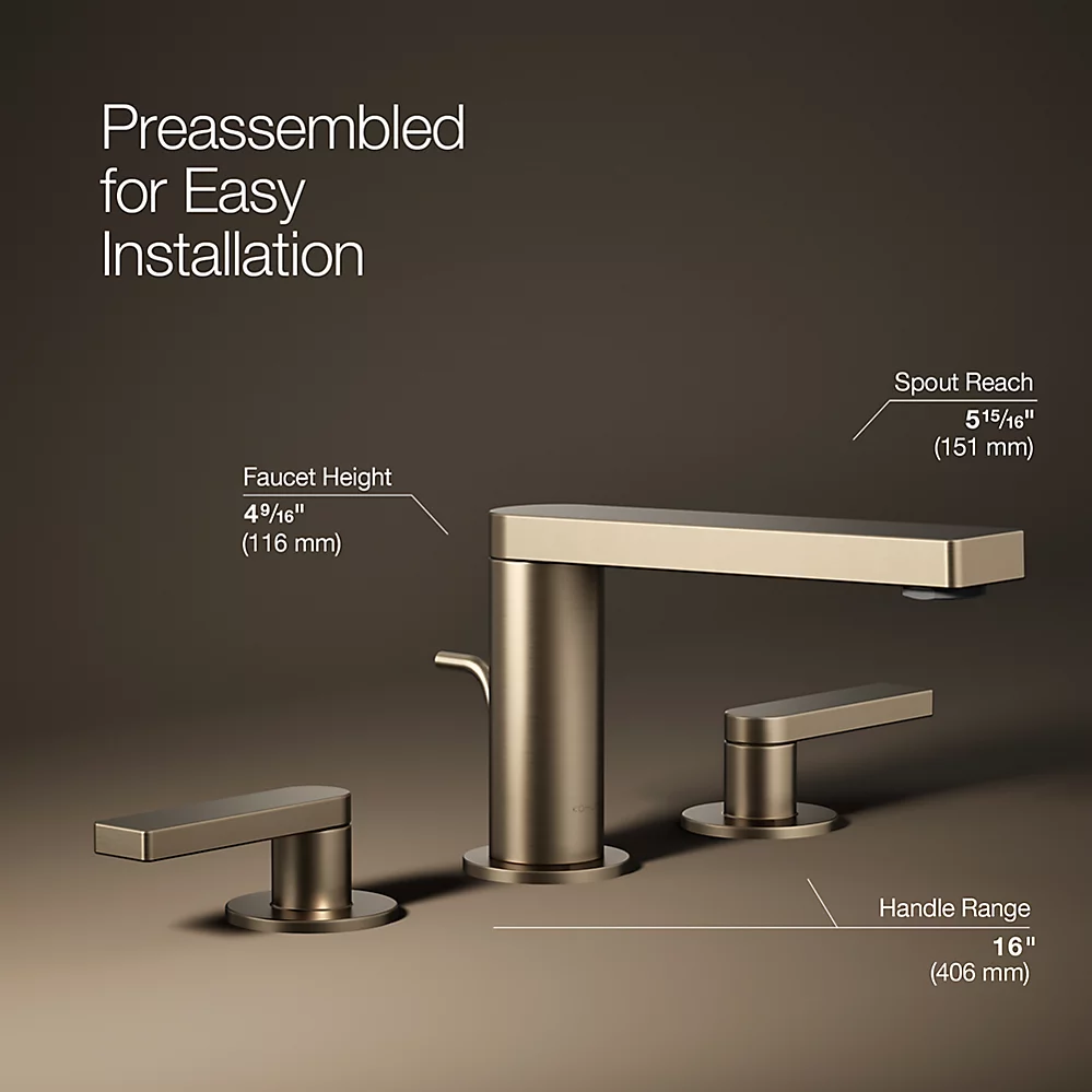 Kohler 73060-4-BV Composed Widespread Faucet Lever