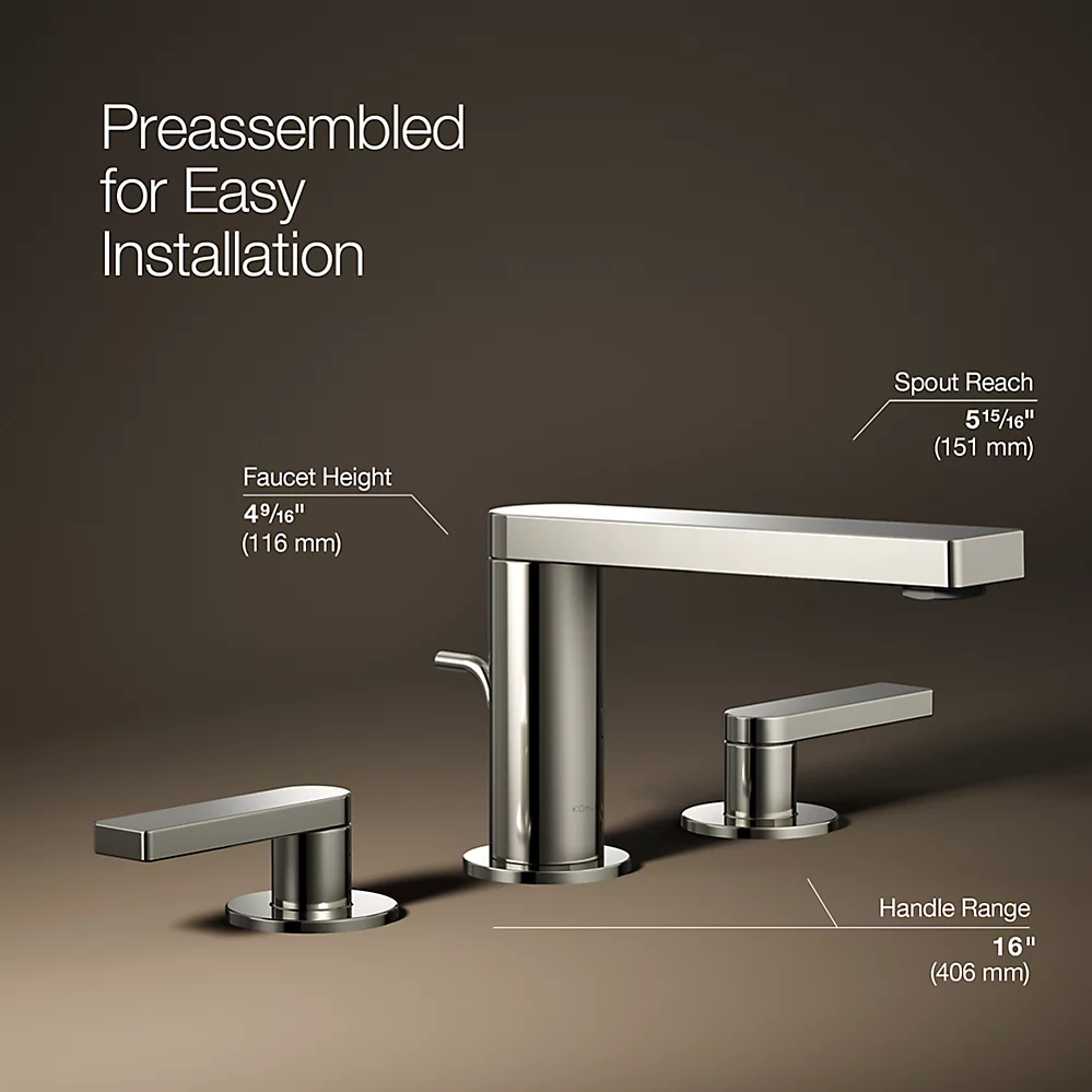 Kohler 73060-4-SN Composed Widespread Faucet Lever