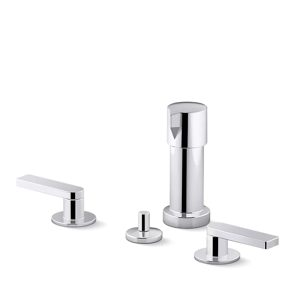 Kohler 73077-4-CP Composed Widespread Bidet Faucet, Lvr