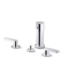 Kohler 73077-4-CP Composed Widespread Bidet Faucet, Lvr