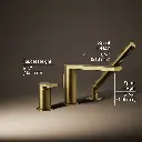 Kohler 73078-4-2MB Composed 3 Hole Bath Filler & Handshower