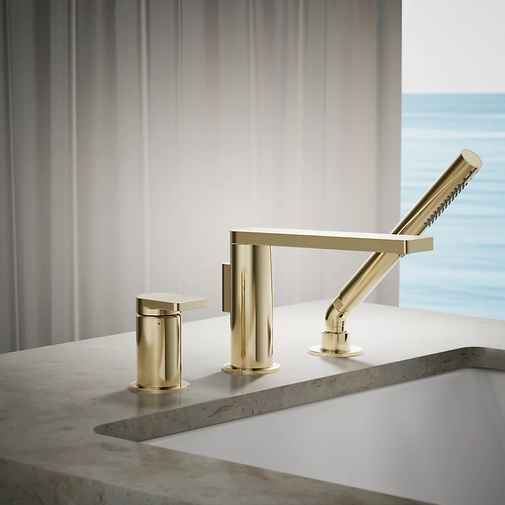 Kohler 73078-4-AF Composed 3 Hole Bath Filler & Handshower