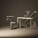 Kohler 73078-4-AF Composed 3 Hole Bath Filler & Handshower