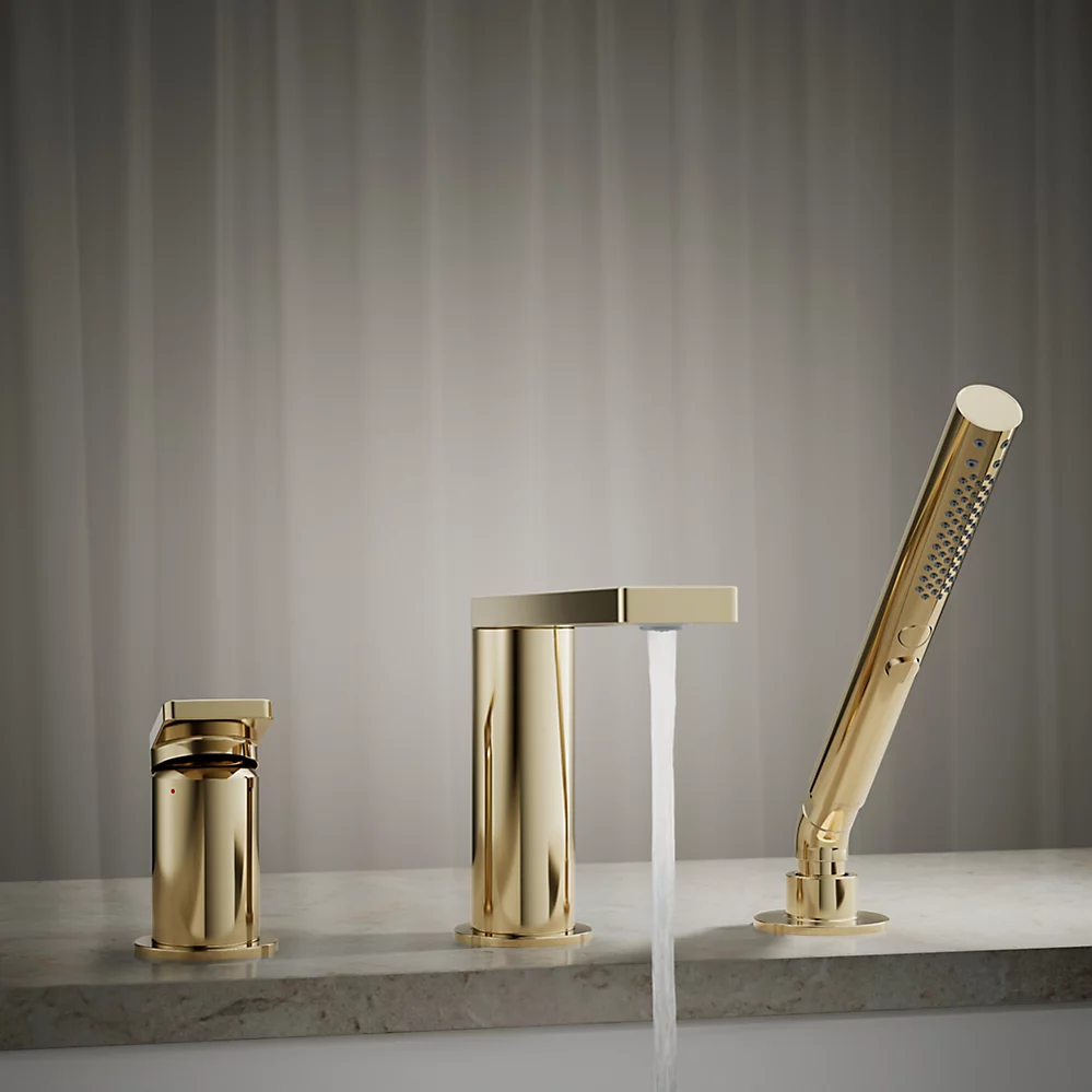 Kohler 73078-4-AF Composed 3 Hole Bath Filler & Handshower