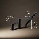 Kohler 73078-4-BL Composed 3Hole Bath Filler W/ Handshower