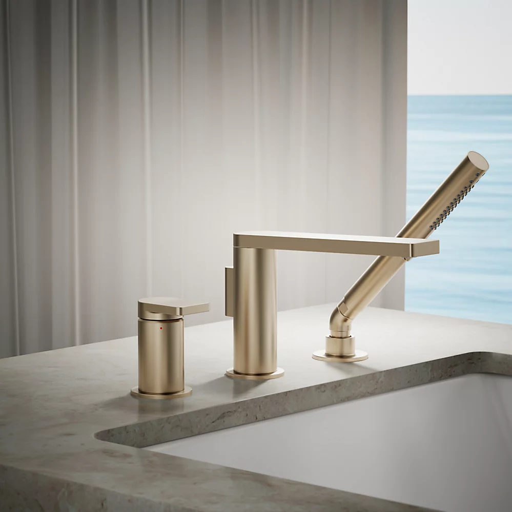 Kohler 73078-4-BV Composed 3 Hle Bath Filler & Handshower