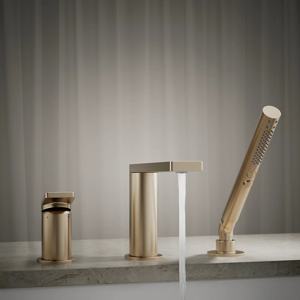 Kohler 73078-4-BV Composed 3 Hle Bath Filler & Handshower