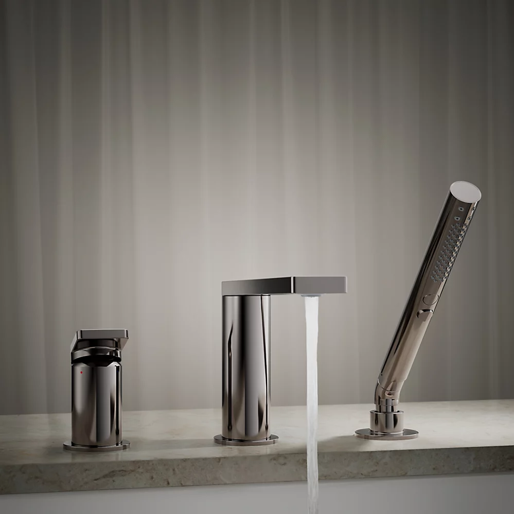Kohler 73078-4-TT Composed 3 Hole Bath Filler & Handshower
