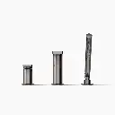 Kohler 73078-4-TT Composed 3 Hole Bath Filler & Handshower